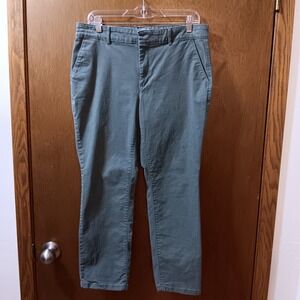 LOFT Green Chinos Pants Trousers‎ Career Casual Everyday Women's